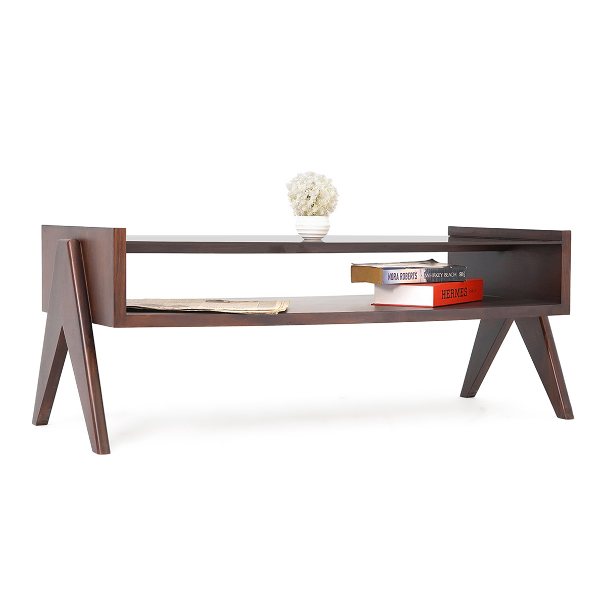 Crystal Wood Center Table